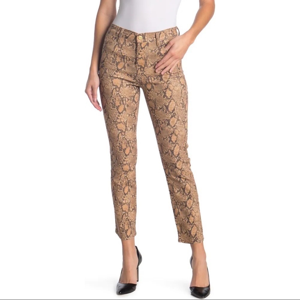 Frame Python Print Straight Jean Size 24 - Picture 3 of 3